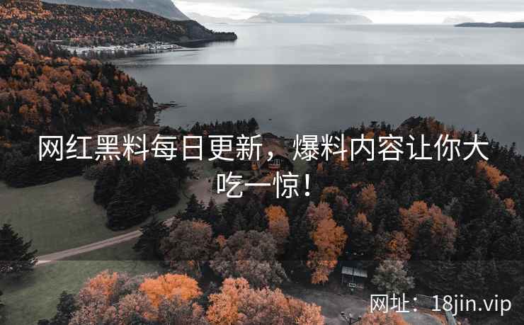 网红黑料每日更新，爆料内容让你大吃一惊！