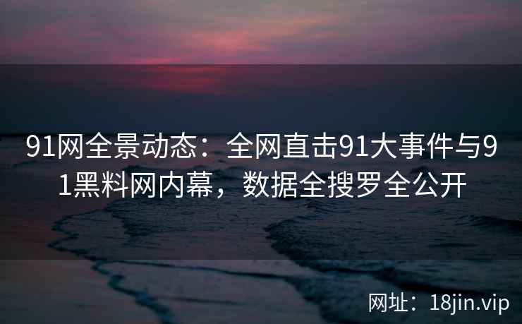91网全景动态：全网直击91大事件与91黑料网内幕，数据全搜罗全公开